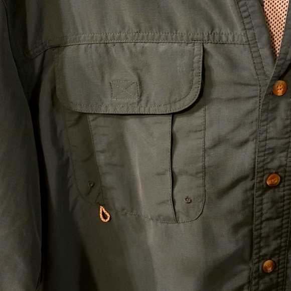 Magellan Outdoors Dark Green Fishing Shirt Lightweight Men's size XL w/ 2 FLAWS - Picture 5 of 16